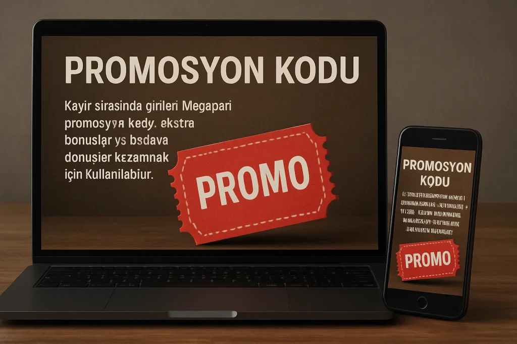 Megapari Promosyon kodu ekranı